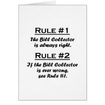 Rule Bill Collector Card