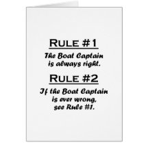 Rule Boat Captain Cards