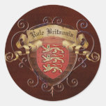 Rule Britannia Round Sticker
