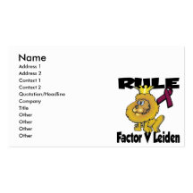 Rule Factor V Leiden Business Card Templates