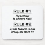 Rule Lecturer mousepads