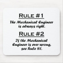 Rule Mechanical Engineer Mousepads