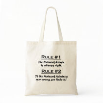 Rule Network Admin Tote Bags