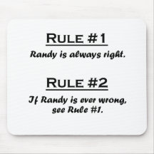 Rule Randy Mouse Pad