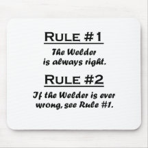 Rule Welder Mouse Pad
