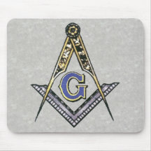 Ruler and compass mouse mat
