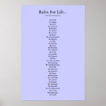 'Rules For Life...' - Blue Print