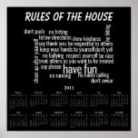 Rules of the House posters