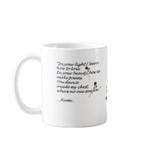 Rumi Heart Quote Mug