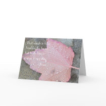 Rumi Quote Autumn Leaf Card
