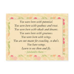 Rumi Quote Inspirational Motivational Postcard