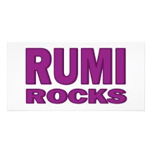 Rumi Rocks Customized Photo Card