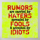 RUMORS ~ Poster / Print
