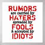 RUMORS ~ Poster / Print