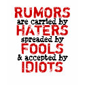 RUMORS ~ Tshirt TRUISM Teen Girl / Teenager
