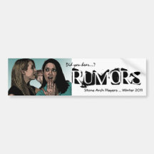 Rumour sticker bumper sticker