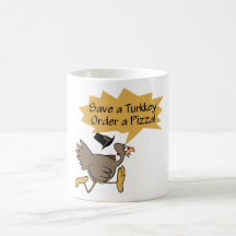 Run Away Turkey Thanksgiving shirt Coffee Mugs