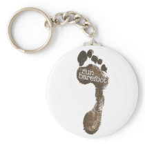 Run Barefoot Key Chains