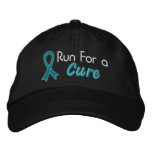 Run For a Cure - Ovarian Cancer embroidered hats