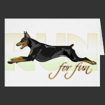 Run For Fun, Black Doberman cards