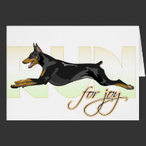 Run for Joy, Black Doberman cards