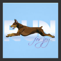 Run for Joy, Red Doberman invitations
