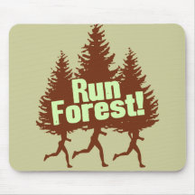 Run Forest Mouse Pad