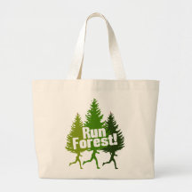 Run Forest, Protect the Earth Day Canvas Bag