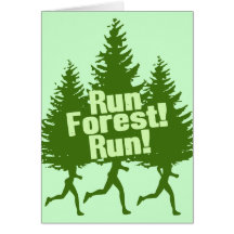 Run Forest Run Card