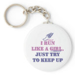 Run Like a Girl Keychain