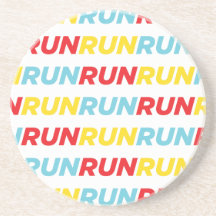 Run Run Run Beverage Coaster