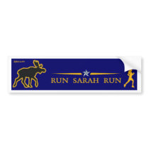 Run Sarah Palin Bumper Sticker