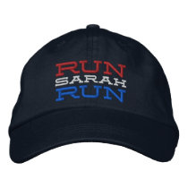 Run Sarah Run Embroidered Hats