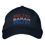Run Sarah Run embroidered hats