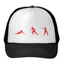 Run, Slide, Shoot Trucker Hats