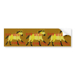 RUN WILD RUN FREE- Whimsical Horse Collection bumper stickers