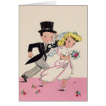 Runaway Bride & Groom Greeting Cards