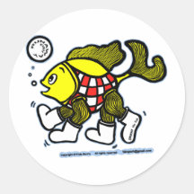 Runaway Fish Stickers