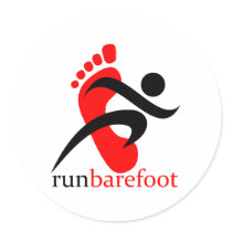 runbarefoot round sticker