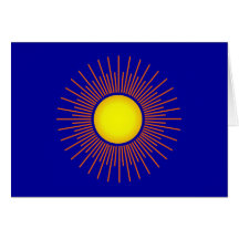 rune Sonne sun Grußkarte