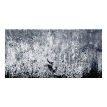 RUNGE BLACK GREY GRAY DARK EMO SCARY RANDOM ABSTRA PERSONALISED PHOTO CARD