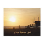 Runner at Sunset Postcards