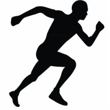 Runner Black Silhouette Shadow Photo Cut Out