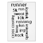 Runner Greeting Card
