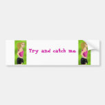 Runner Chick Bumper Sticker