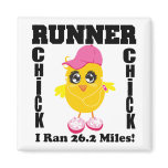 Runner Chick I Ran 26.2 Miles! Fridge Magnets