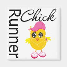 Runner Chick Magnets