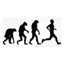 runner evolution icon photo card template