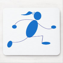 Runner Girl Mouse Pad
