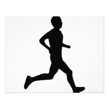runner icon personalized invitation